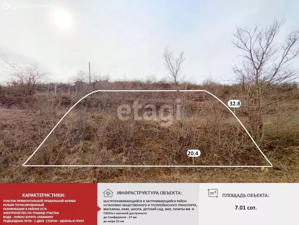 Участок в Добровское сельское поселение, СТ Родничок (7.01 м) - Фото 1