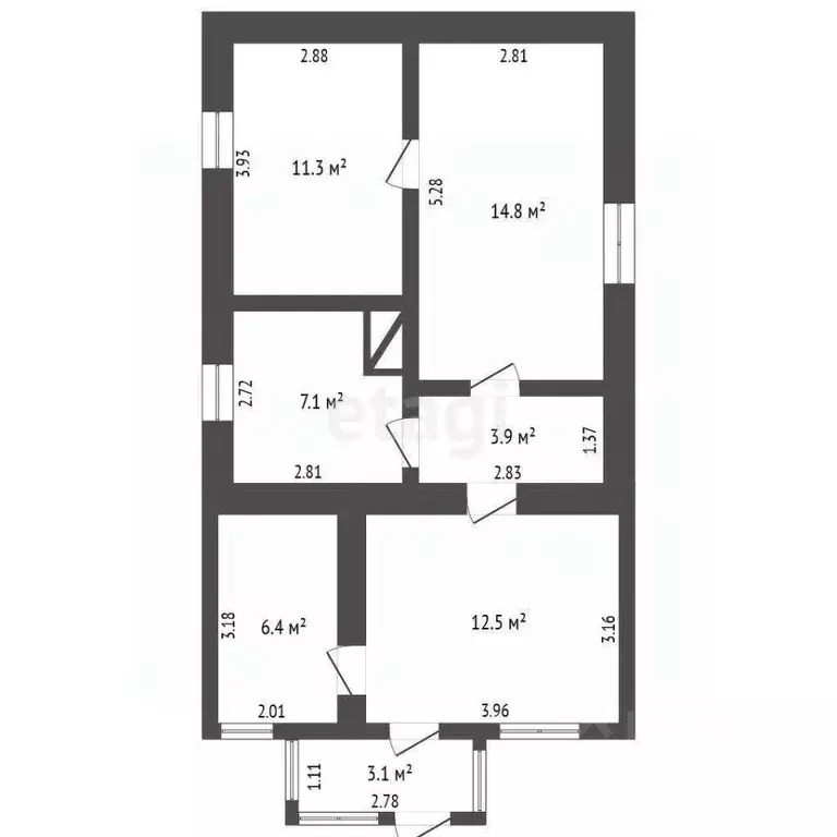 Дом в Крым, Ленинский район, с. Батальное ул. Комарова (56 м) - Фото 2