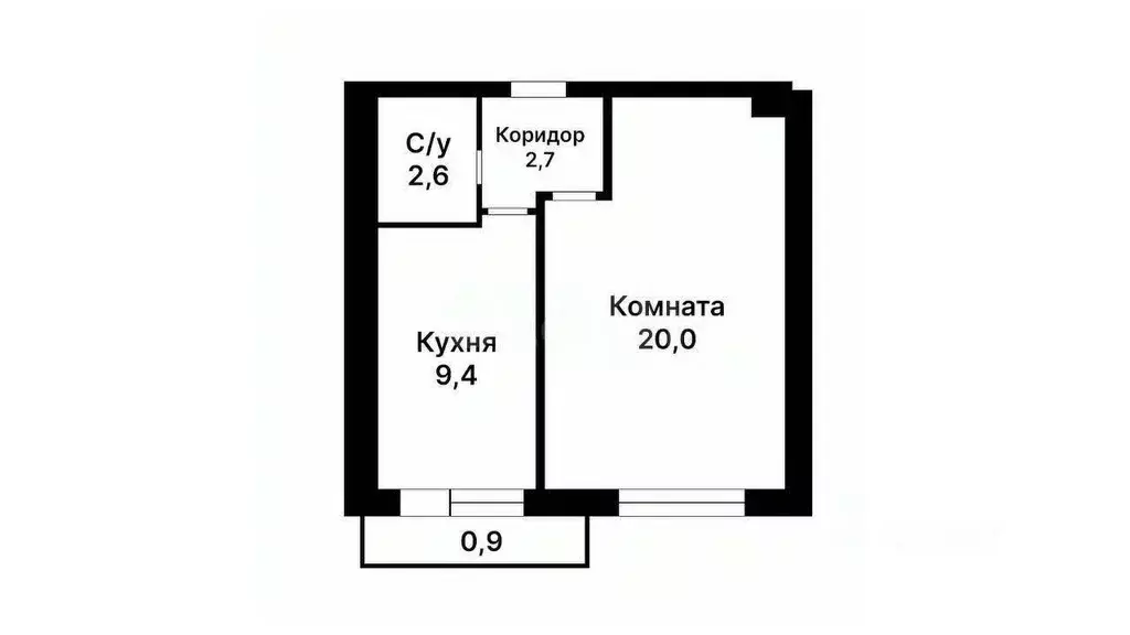 1-к кв. Москва пос. Рублево, ш. Обводное, 10 (35.2 м) - Фото 1