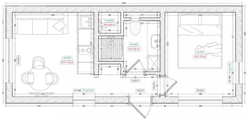 Дом в Тюмень, Центральная площадь (23 м) - Фото 2