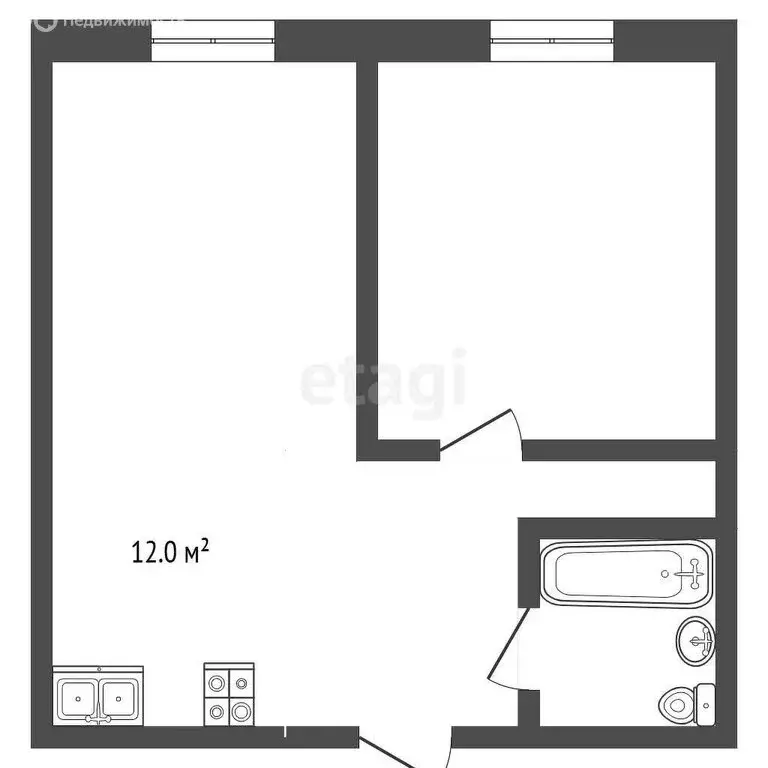 1-комнатная квартира: Пятигорск, улица Нежнова, 51/1 (39 м) - Фото 0