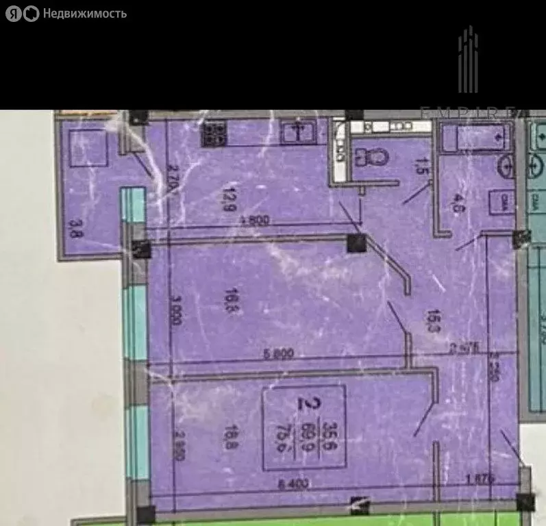 3-комнатная квартира: Грозный, проспект Ахмат-Хаджи Абдулхамидовича ... - Фото 1
