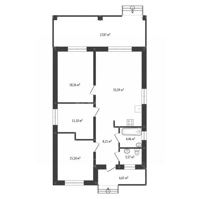 Дом в Башкортостан, Уфимский район, с. Булгаково бул. Габдрахмана ... - Фото 2