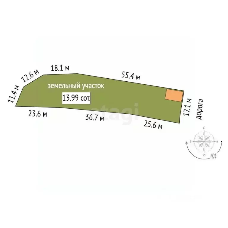 Дом в Башкортостан, с. Бураево ул. Ленинского Комсомола (42 м) - Фото 2