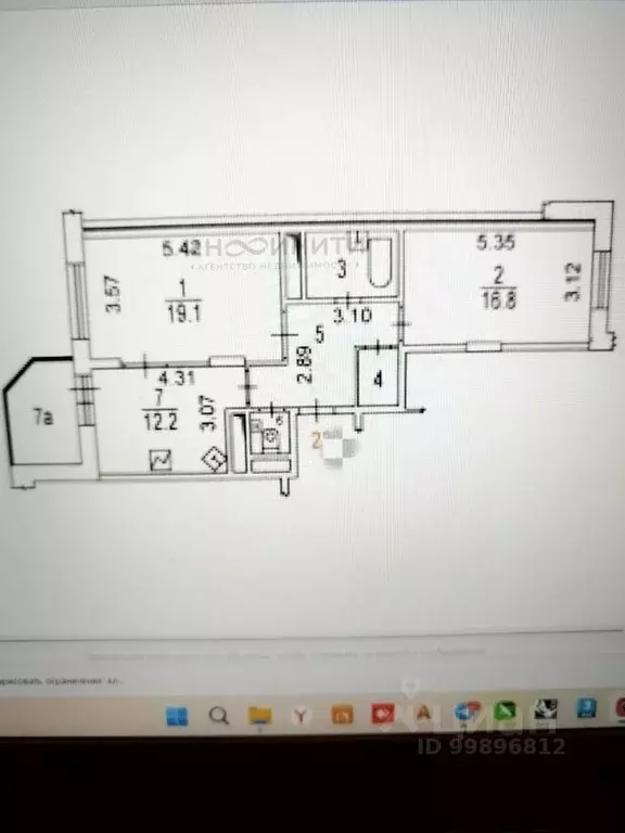 2-к кв. Москва 6-я Радиальная ул., 3к6 (64.5 м) - Фото 2