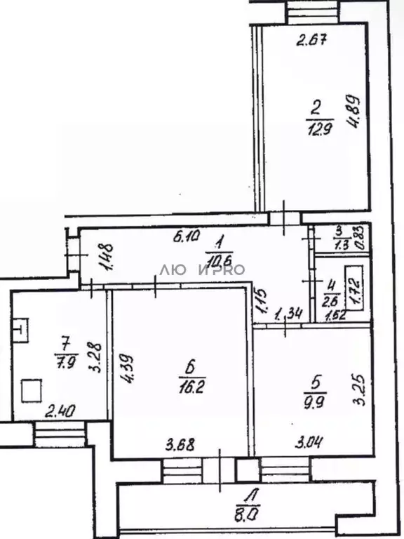 3-к кв. Башкортостан, Уфа ул. Летчиков, 8/1 (61.4 м) - Фото 2
