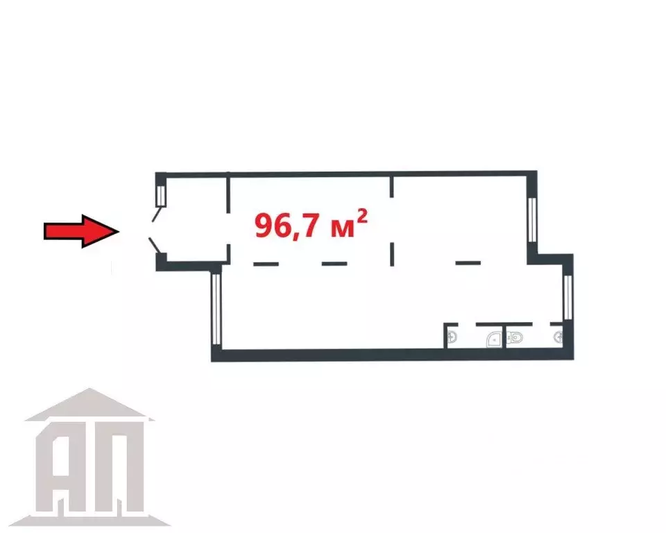 Торговая площадь в Тверская область, Тверь ул. Левитана, 74Б (97 м) - Фото 1