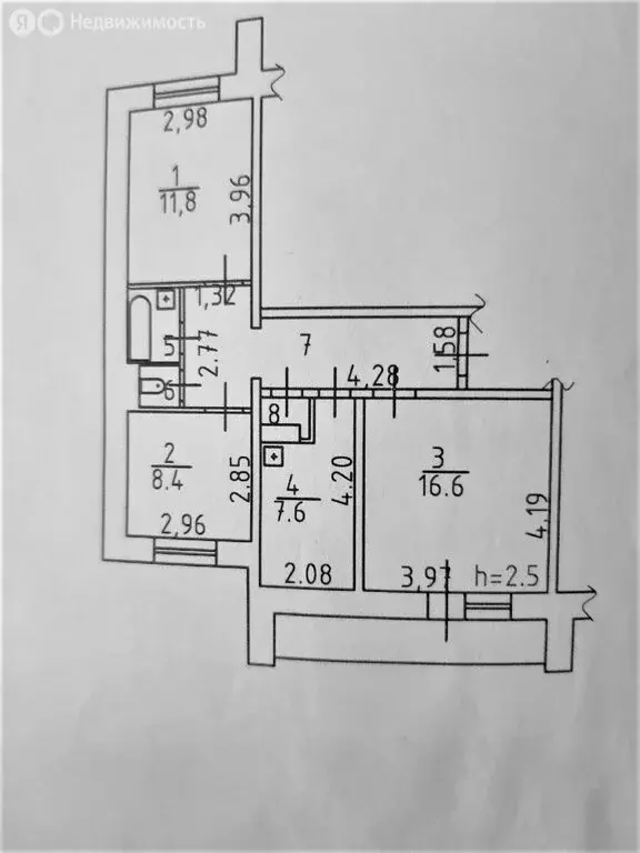 3-комнатная квартира: Чайковский, Сосновая улица, 10 (60 м) - Фото 1