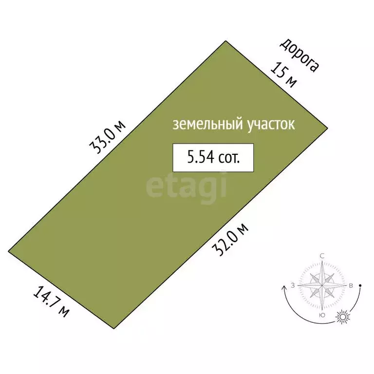 Участок в Екатеринбург, СТ Водник (5.54 м) - Фото 1