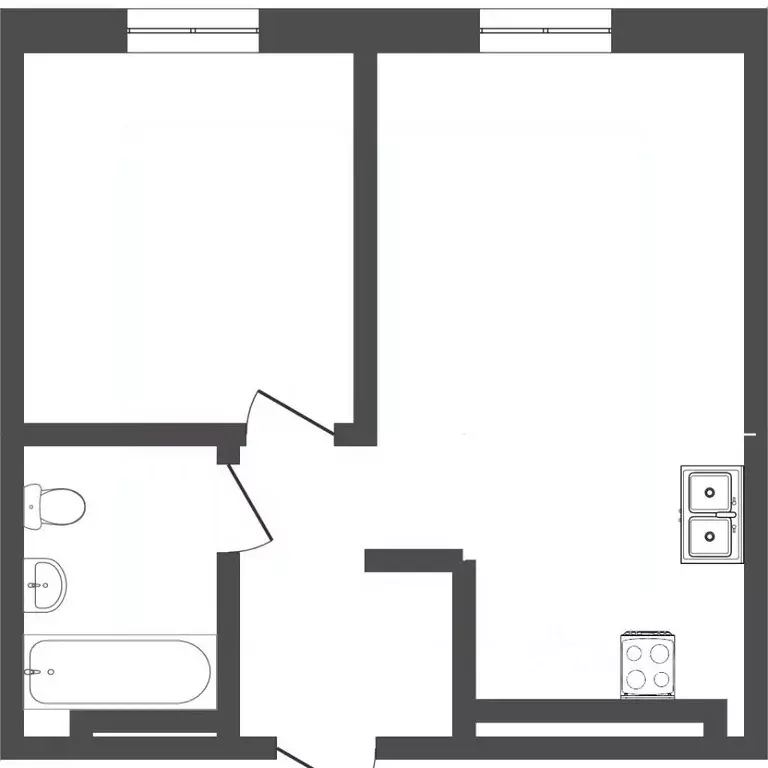 1-к кв. Тюменская область, Тюмень Ставропольская ул., 160/1 (39.4 м) - Фото 1