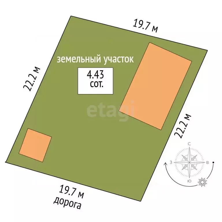 Дом в Башкортостан, Стерлитамакский район, Отрадовский сельсовет, с. ... - Фото 2