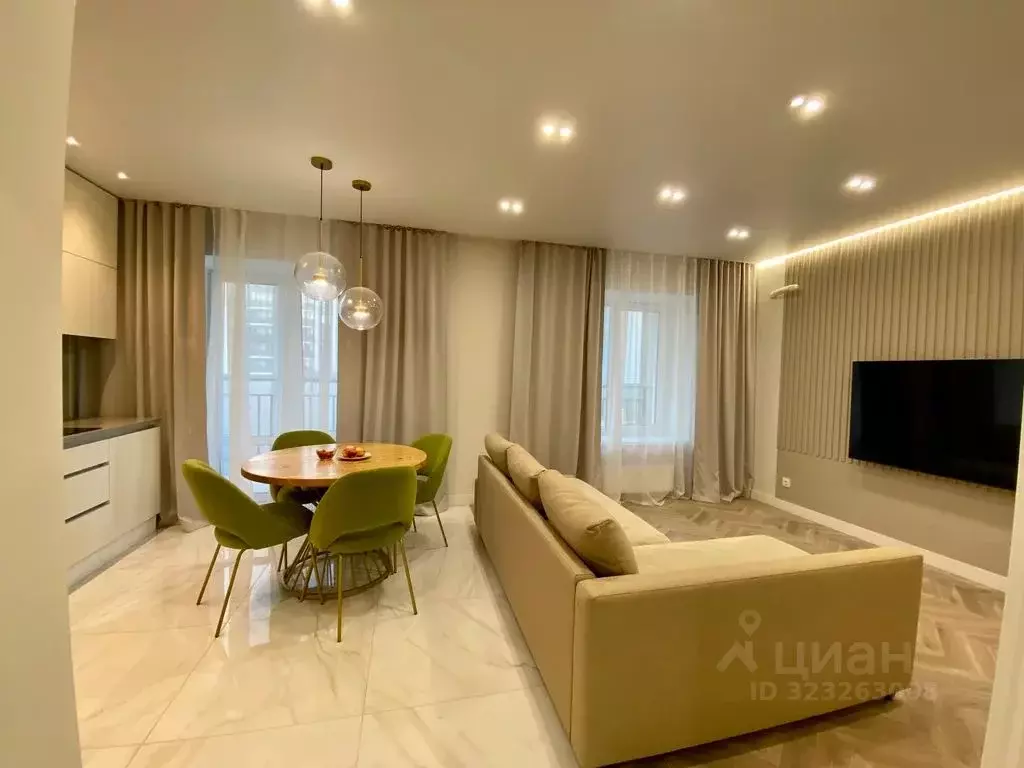 2-к кв. Татарстан, Казань ул. Николая Ершова, 62Дк1 (55.0 м) - Фото 1