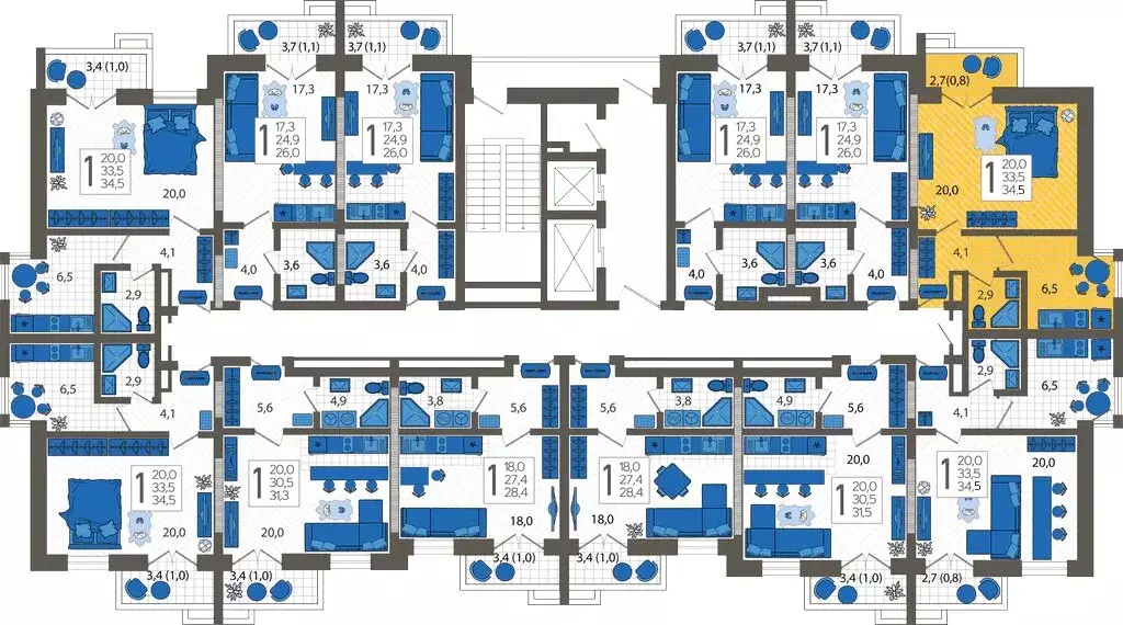 1-комнатная квартира: Сочи, улица Искры, 88к10 (34.5 м) - Фото 1