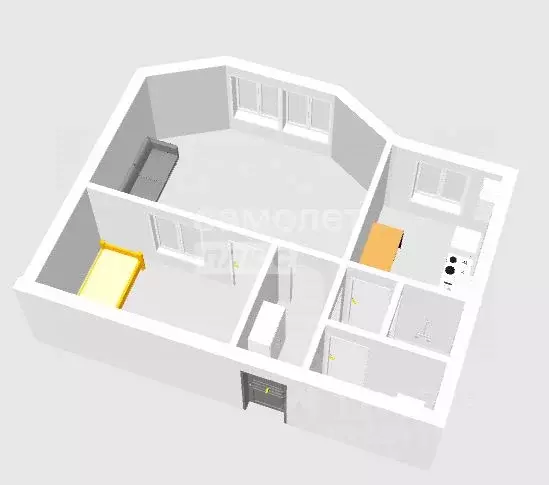 2-к кв. Брянская область, Брянск ул. Куйбышева, 7 (39.9 м) - Фото 2