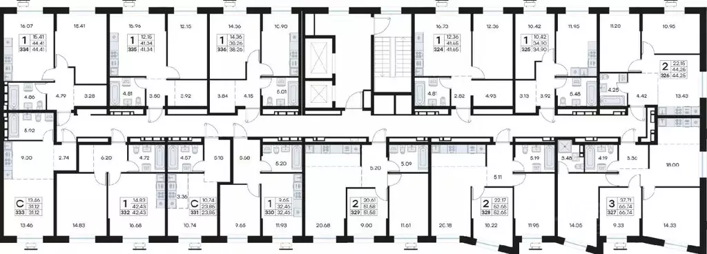1-к кв. Приморский край, Владивосток Клуб 25 жилой комплекс, 1 (32.46 ... - Фото 2