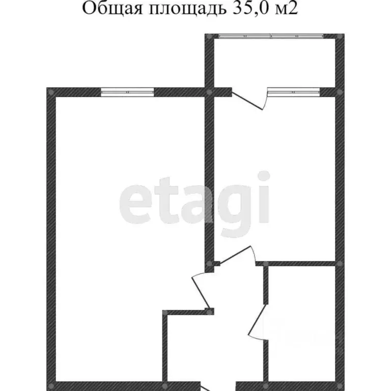 1-к кв. Вологодская область, Вологда Ярославская ул., 33 (33.0 м) - Фото 2