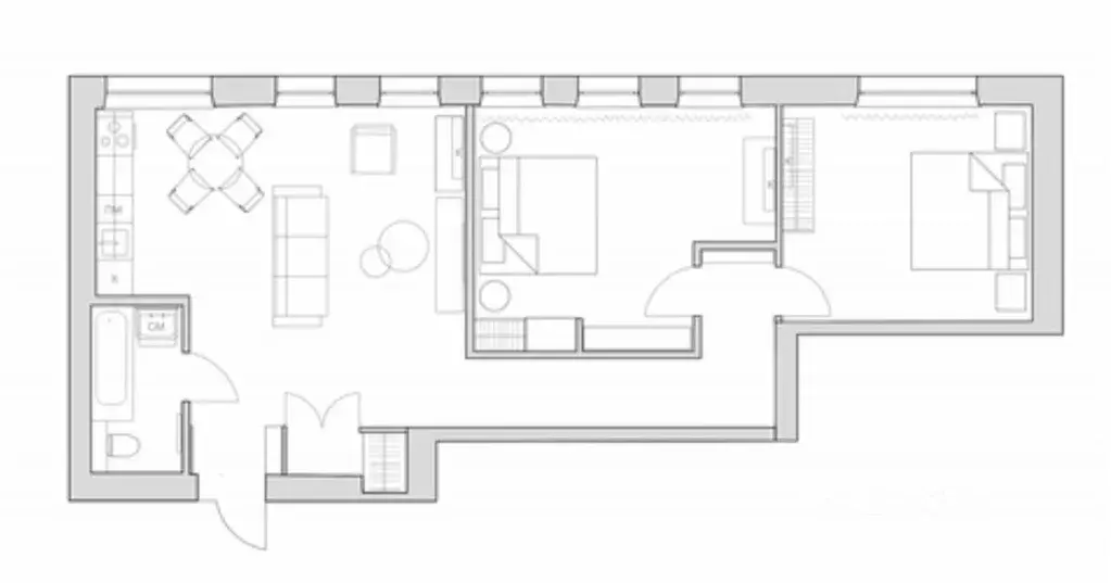 3-к кв. Москва Большой Каретный пер., 15 (76.0 м) - Фото 1