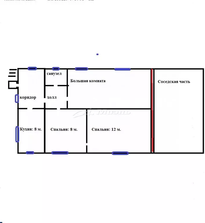 Дом в Крым, Алушта муниципальный округ, с. Приветное  (56 м) - Фото 2