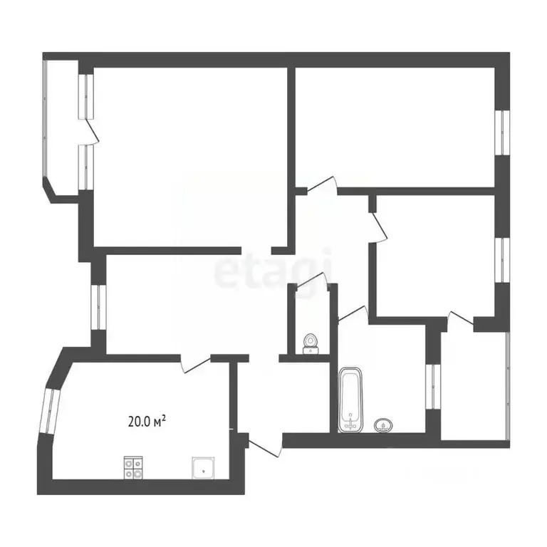 4-к кв. Тюменская область, Тюмень ул. Пржевальского, 35 (132.1 м) - Фото 1