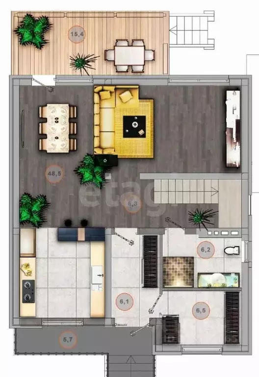 Дом в Краснодарский край, Анапа ул. Адмирала Серебрякова, 6 (221 м) - Фото 2