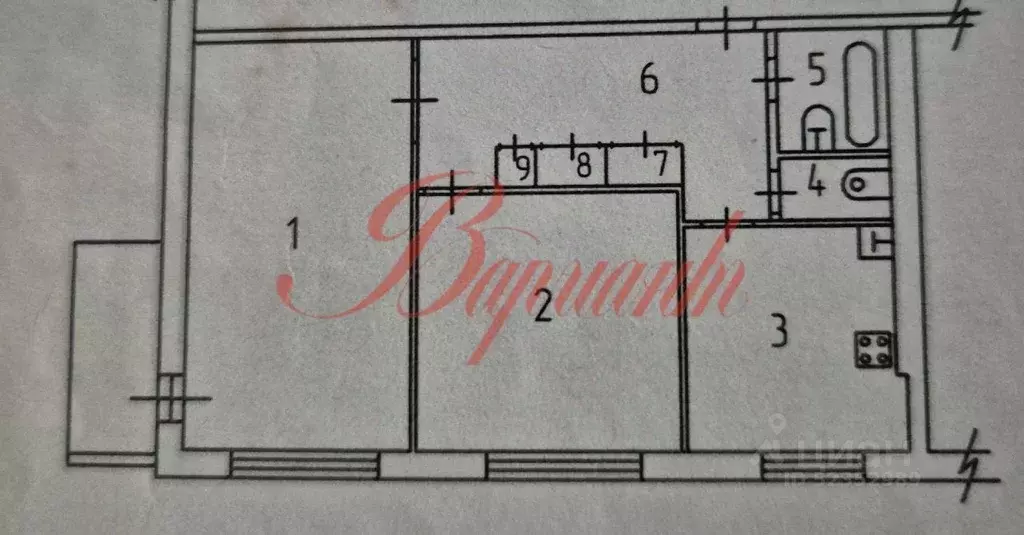2-к кв. Архангельская область, Северодвинск Приморский бул., 6 (55.4 ... - Фото 2