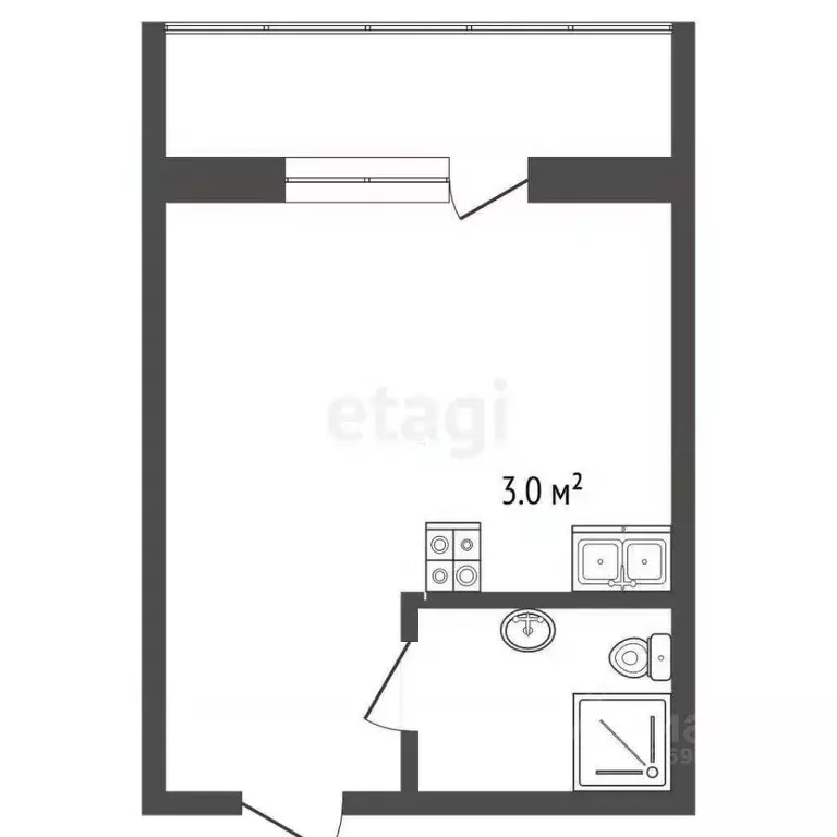 Студия Московская область, Котельники Новые Котельники мкр, 2 (28.0 м) - Фото 2