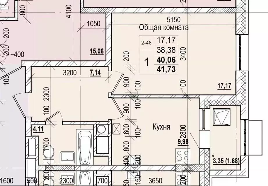 1-к кв. Саха (Якутия), Якутск ул. Чкалова, 47 (40.06 м) - Фото 1