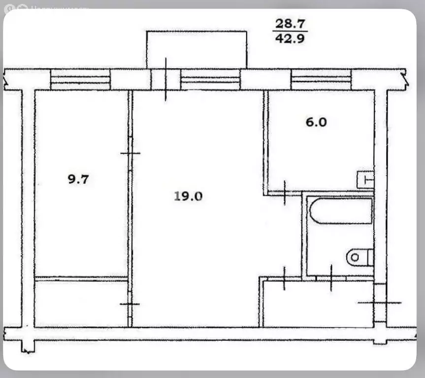2-комнатная квартира: Глазов, улица Короленко, 14В (43 м) - Фото 1