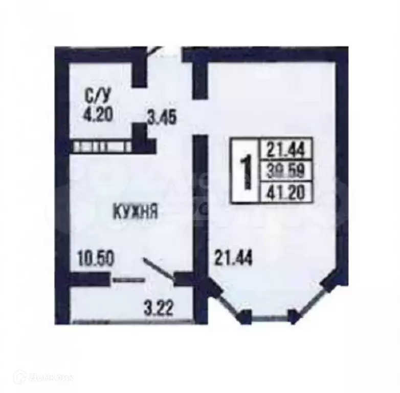 Продаётся 1-к квартира, 41 м - Фото 1