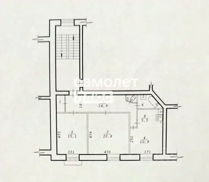 2-к кв. Новосибирская область, Новосибирск ул. Ленина, 9 (73.0 м) - Фото 1