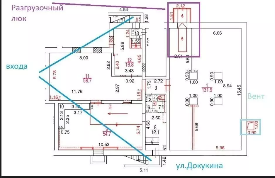 Помещение свободного назначения в Москва ул. Докукина, 7к1 (289 м) - Фото 0