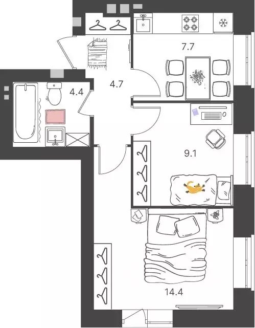 2-к кв. Нижегородская область, Нижний Новгород Культура с/пос, ул. ... - Фото 0