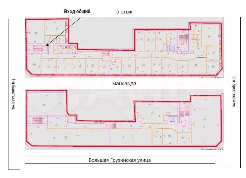 Продажа ПСН 1221.3 м2 м. Белорусская цао Большая Грузинская улица - Фото 0