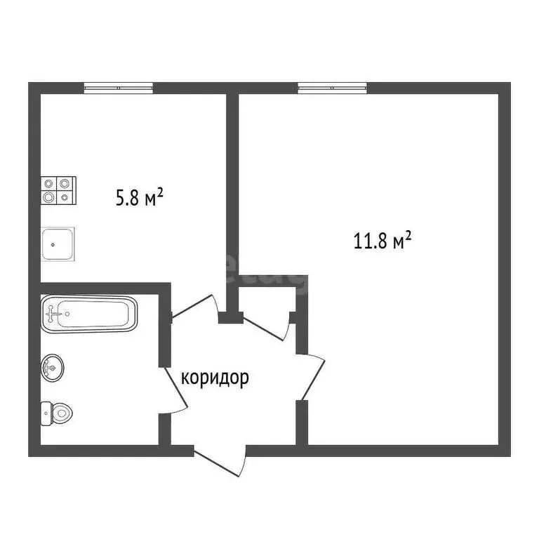 Квартира-студия: Воронеж, улица Писарева, 13А (21.5 м) - Фото 1
