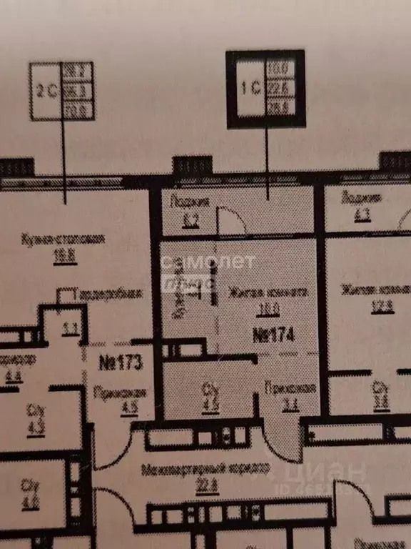 Студия Тюменская область, Тюмень ул. Эльвиры Федоровой, 1 (28.8 м) - Фото 2