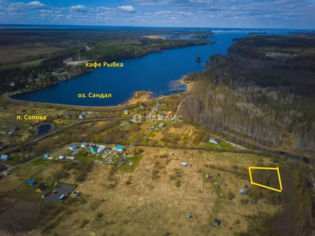 Участок в Карелия, Кондопожский район, Кончезерское с/пос, пос. Сопоха ... - Фото 2