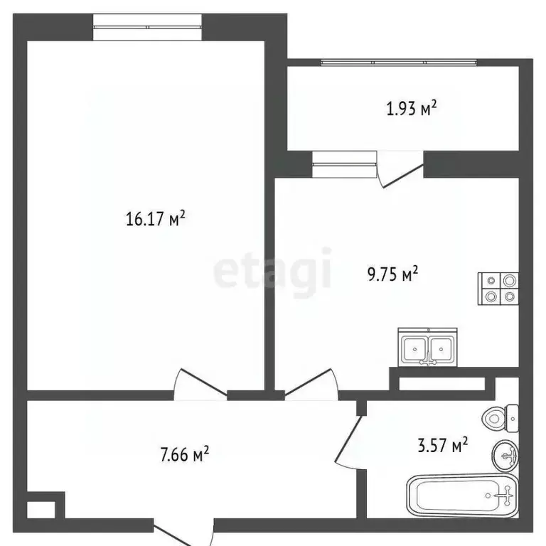 1-к кв. Крым, Евпатория ул. Чапаева, 28Д (37.1 м) - Фото 2