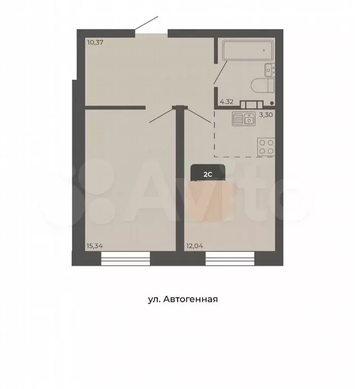 Апартаменты-студия, 45 м, 4/11 эт. - Фото 0
