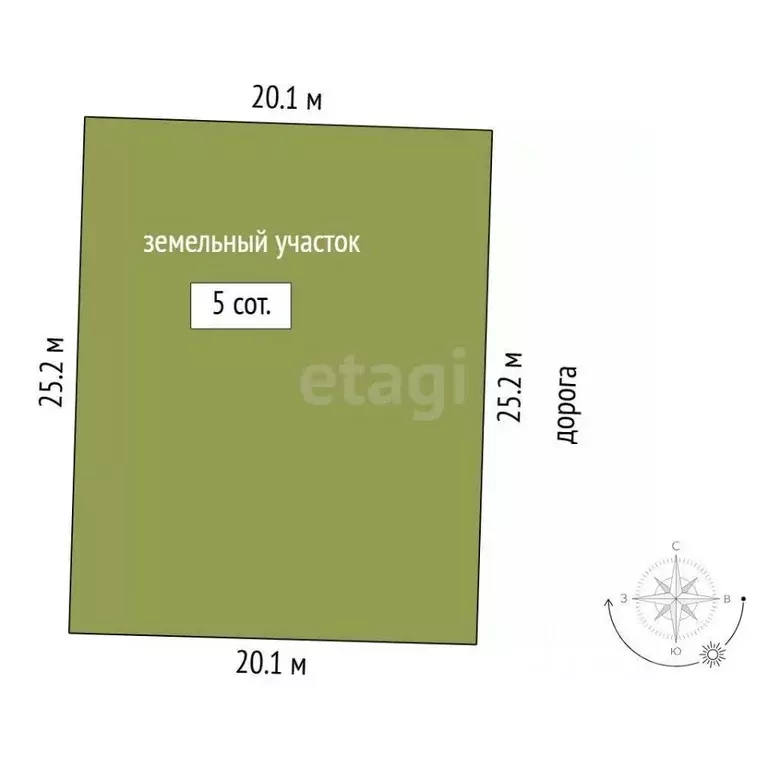 Участок в Тюменская область, Нижнетавдинский муниципальный округ, 7 ... - Фото 2