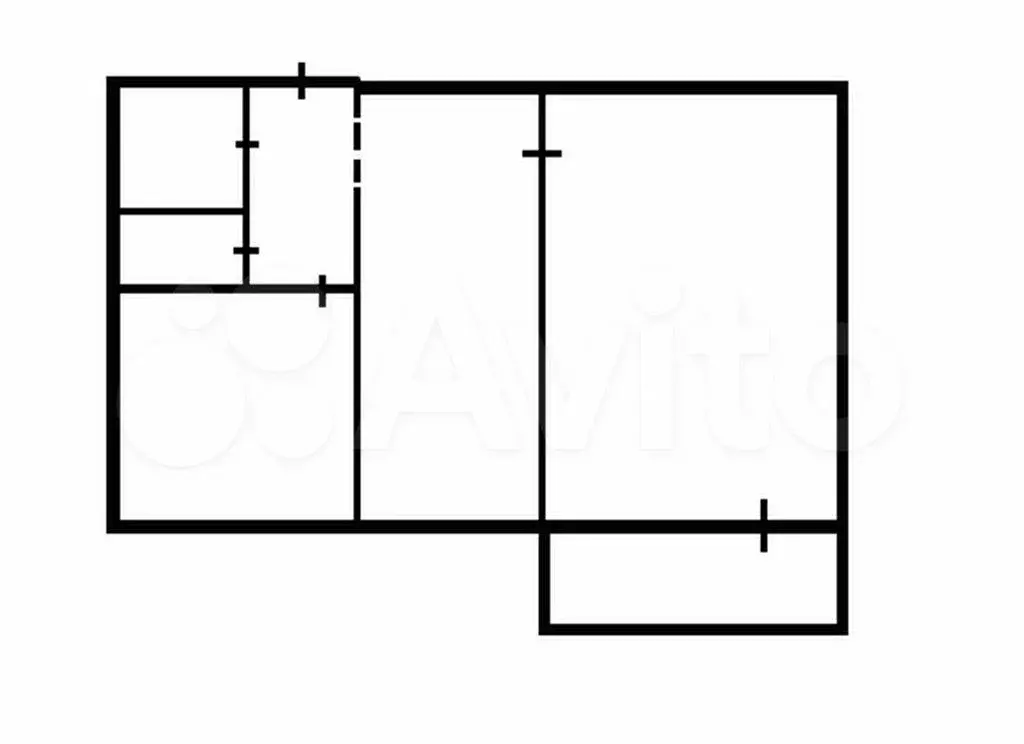 2-к. квартира, 42,8 м, 4/9 эт. - Фото 0