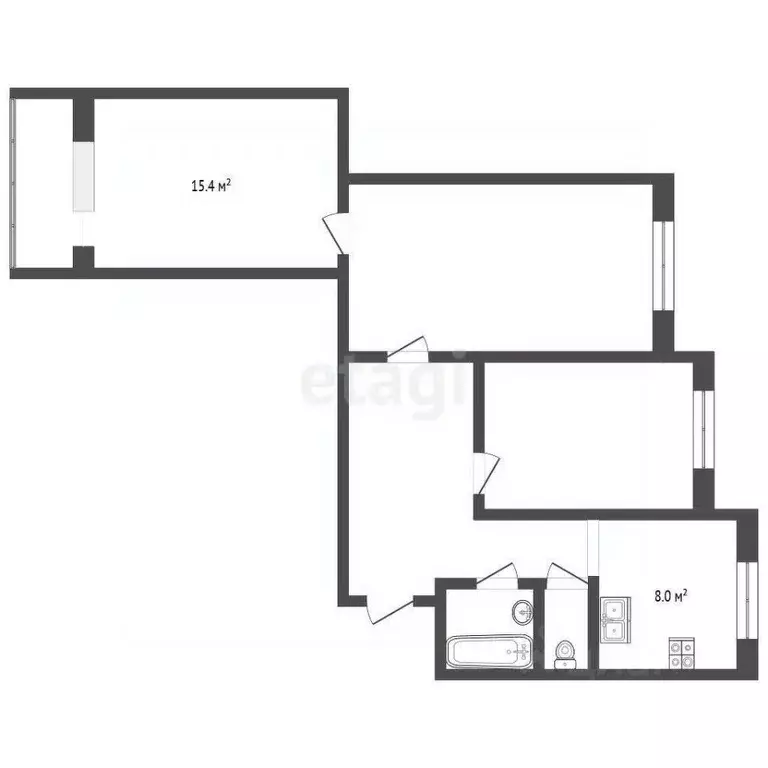 3-к кв. Ямало-Ненецкий АО, Новый Уренгой Советский мкр, 6/3 (65.6 м) - Фото 2