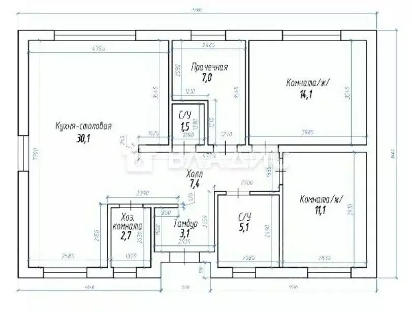 Дом в Калининградская область, Гурьевский муниципальный округ, пос. ... - Фото 2