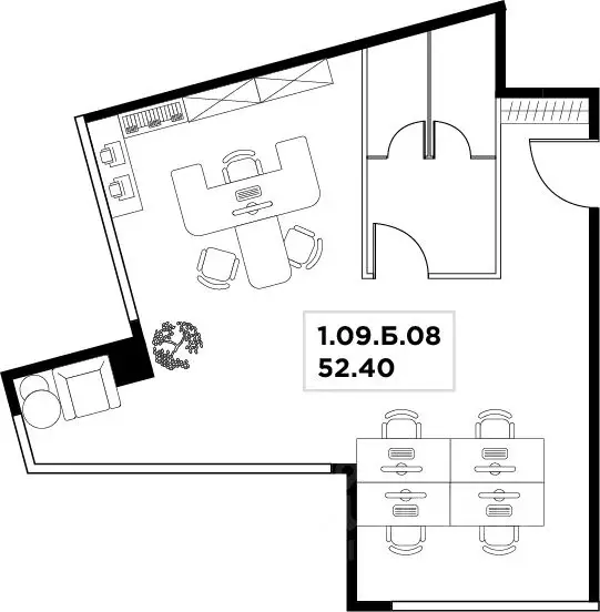 Офис в Москва ул. Маршала Прошлякова, 23 (52 м) - Фото 2