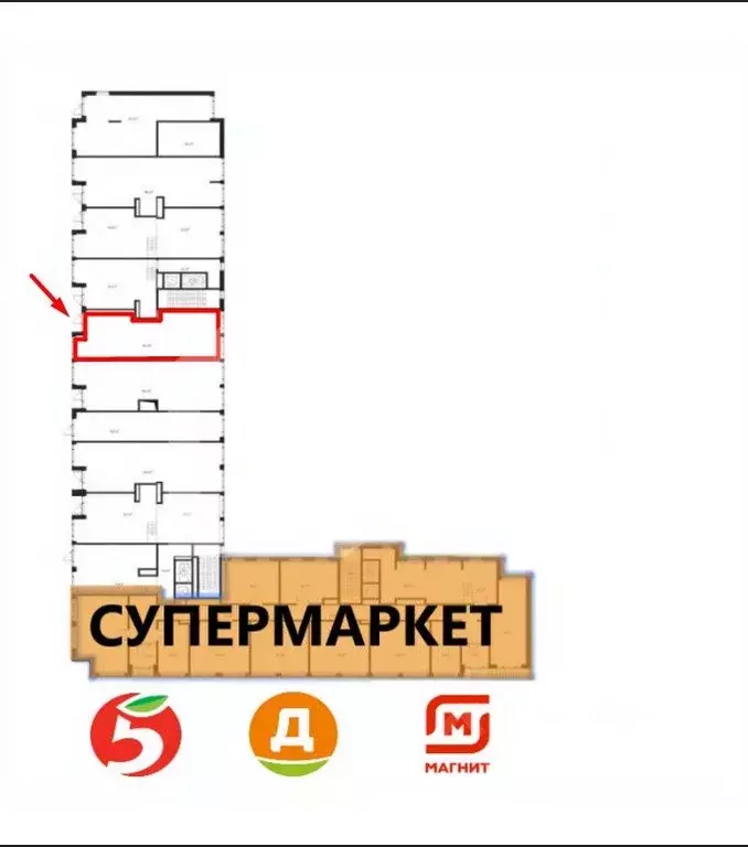 Торговая площадь в Московская область, Химки Клязьма-Старбеево мкр, ... - Фото 1