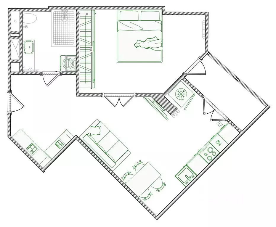 1-к кв. Москва Хорошевское ш., 25Ак1 (43.7 м) - Фото 1