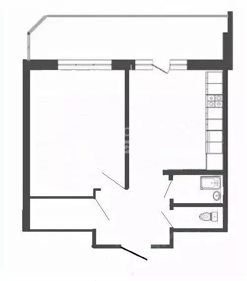 1-к кв. Новосибирская область, Новосибирск ул. Галущака, 11 (37.0 м) - Фото 1