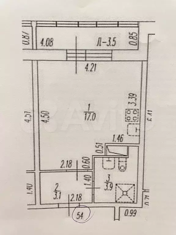 Квартира-студия, 24 м, 3/18 эт. - Фото 0