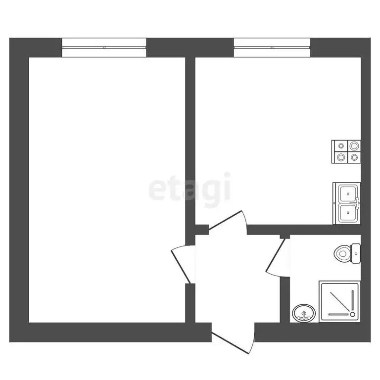 1-комнатная квартира: Якутск, проспект Ленина, 50/1 (40.3 м) - Фото 1
