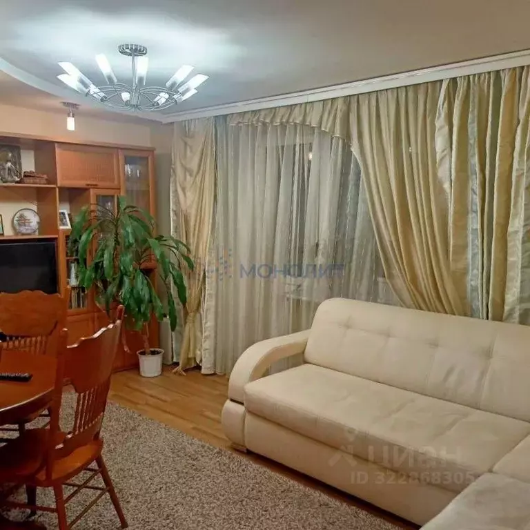 3-к кв. Нижегородская область, Дзержинск просп. Свердлова, 68/22 (65.3 ... - Фото 2