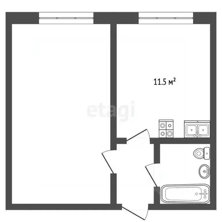 Комната Коми, Усинск ул. 60 лет Октября, 4/1 (29.9 м) - Фото 0